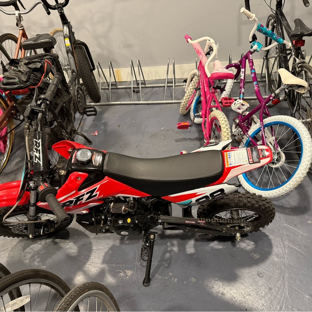 Kids' Red Ride-On Motorcycle - Picture 3 of 4